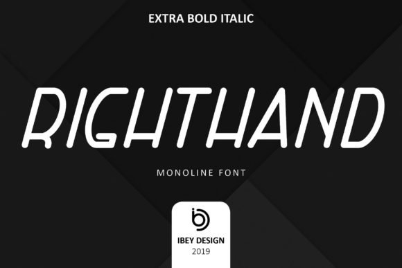 Right Hand Extra Bold Italic Font Download for Desktop