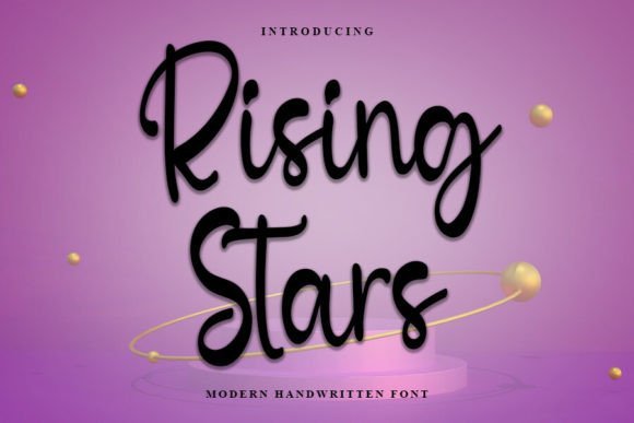 Rising Stars Font - Featured Image
