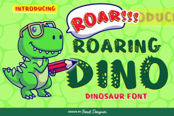 Roaring Dino Font - Featured Image