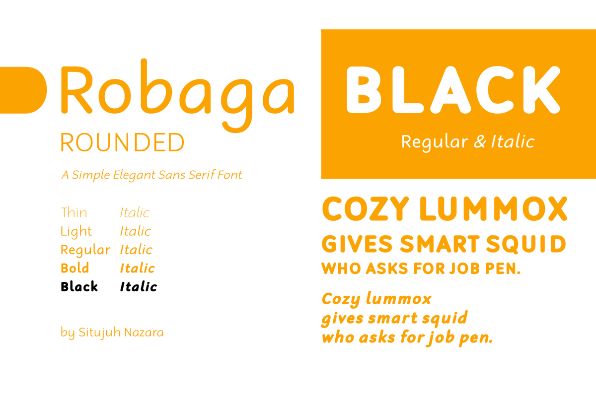 Robaga Rounded Black Font - Featured Image