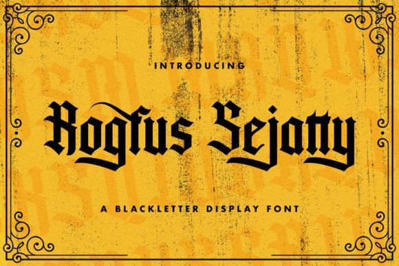 Rogfus Sejatty Font - Featured Image