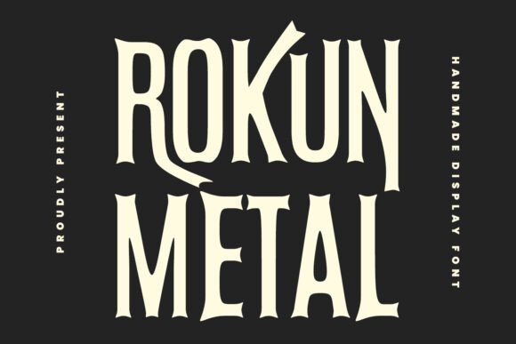 Rokun Metal Font - Featured Image