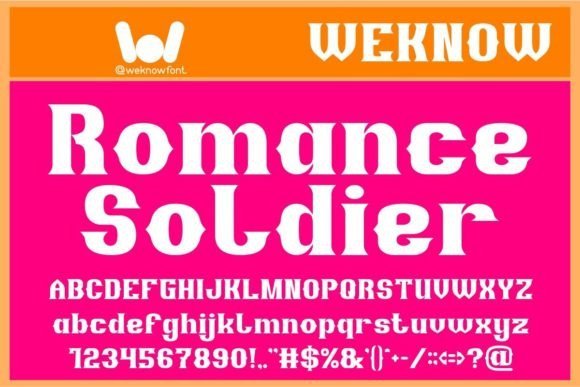 Romance Soldier Font Download for Desktop