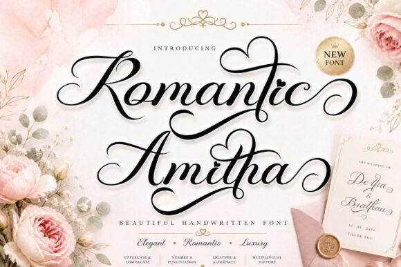 Romantic Amitha Font Download for Desktop