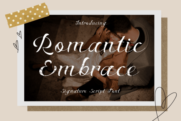 Romantic Embrace Font - Featured Image