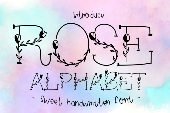 Rose Alphabet Font - Featured Image