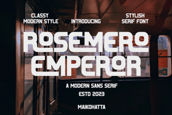 Rosemero Emperor Font - Featured Image