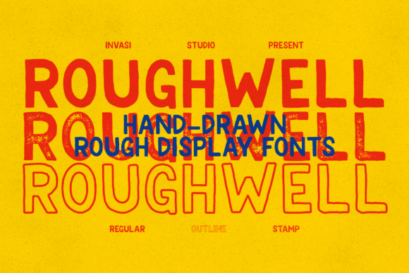 Roughwell Family Font - Featured Image