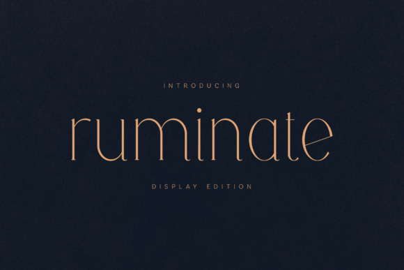 Ruminate Font - Featured Image