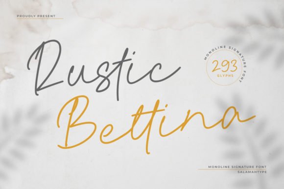 Rustic Bettina Font - Featured Image