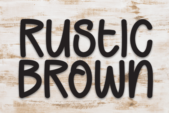 Rustic Brown Font - Featured Image