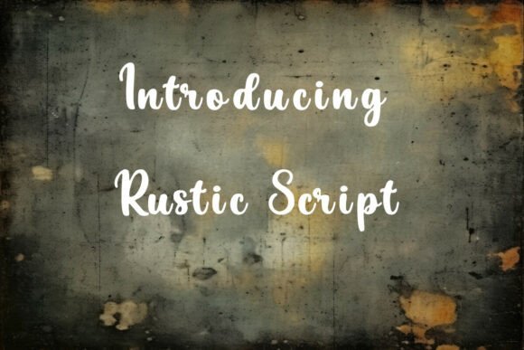 Rustic Script Font - Featured Image