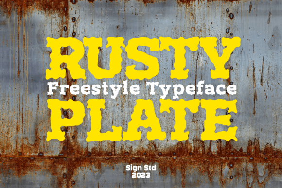 Rusty Plate Font Download for Desktop