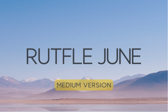 Rutfle June Medium Font Download for Desktop