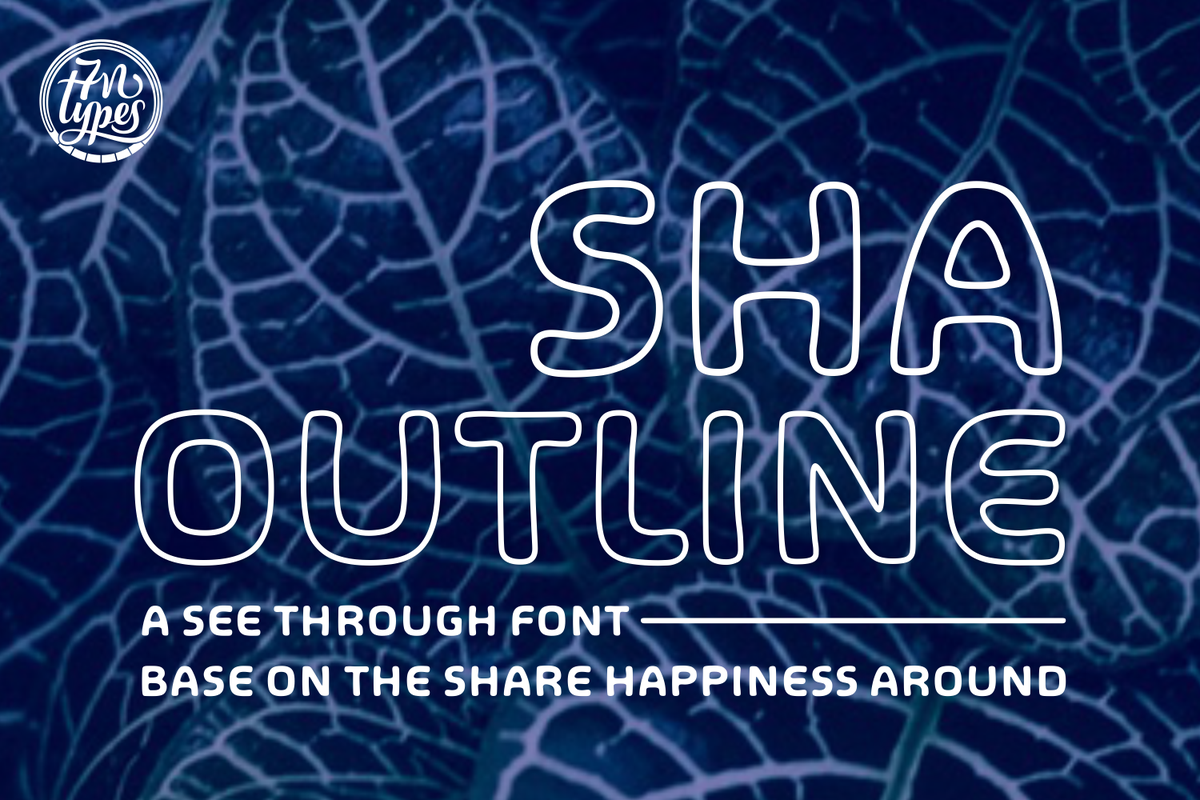 SHA Outline Font - Featured Image