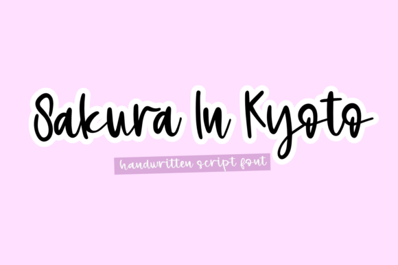 Sakura in Kyoto Font - Featured Image