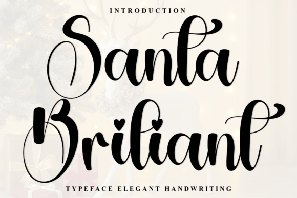 Santa Briliant Font - Featured Image
