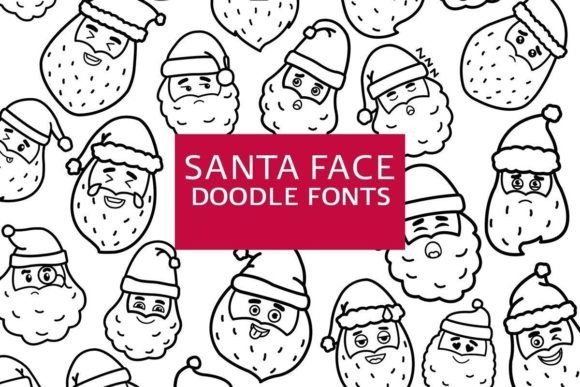 Santa Face Doodle Font Download for Desktop