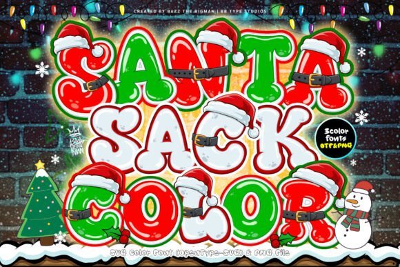 Santa Sack Color Font Download for Desktop