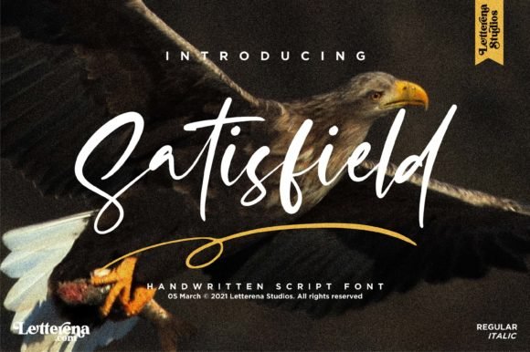 Satisfield Font - Featured Image