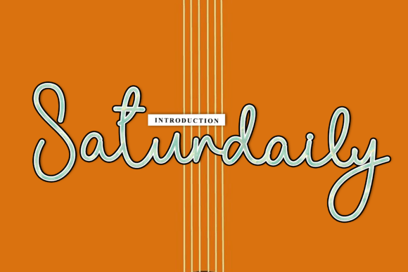 Saturdaily Font - Featured Image
