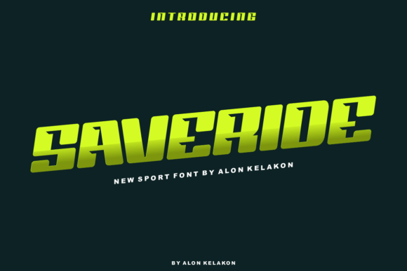 Saveride Font - Featured Image