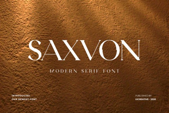 Saxvon Font Download for Desktop