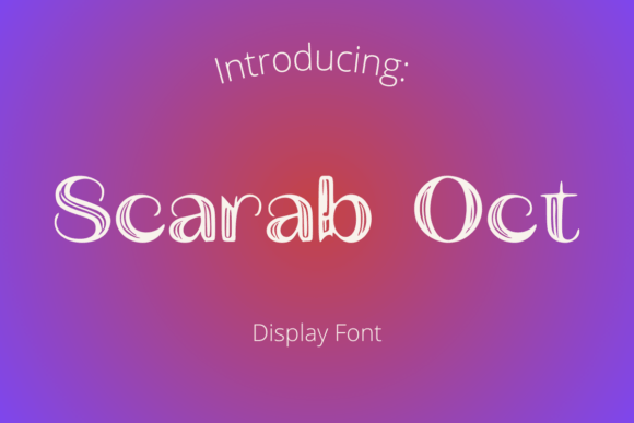 Scarab Oct Font - Featured Image