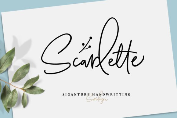 Scarlette Script Font - Featured Image