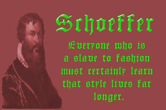 Schoeffer Font Download for Desktop