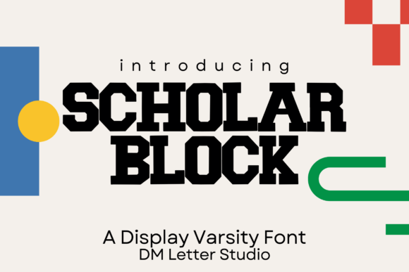 Scholar Block Font - Featured Image