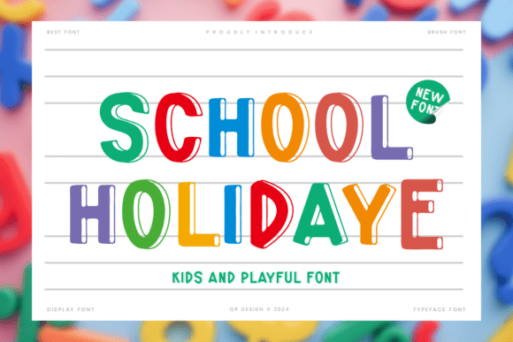 School Holidaye Font - Featured Image
