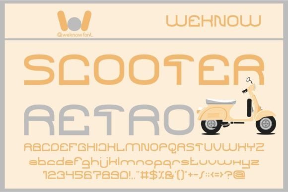 Scooter Retro Font Download for Desktop