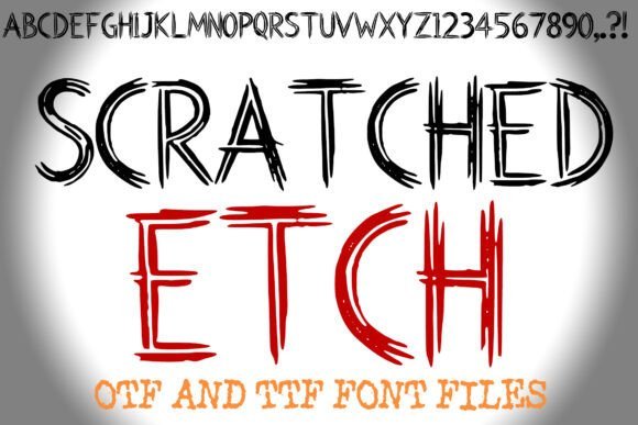 Scratched Etch Font Download for Desktop