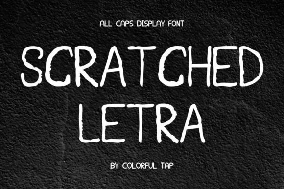 Scratched Letra Font - Featured Image