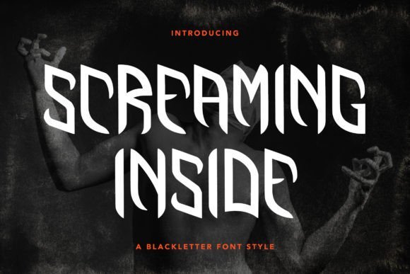 Screaming Inside Font - Featured Image