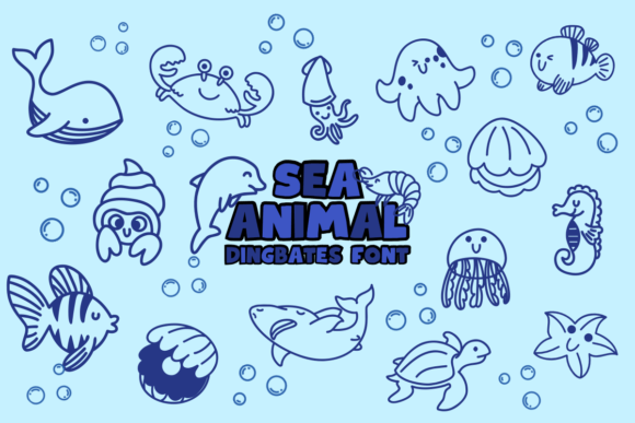 Sea Animal Font Download for Desktop