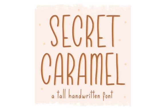Secret Caramel Font - Featured Image