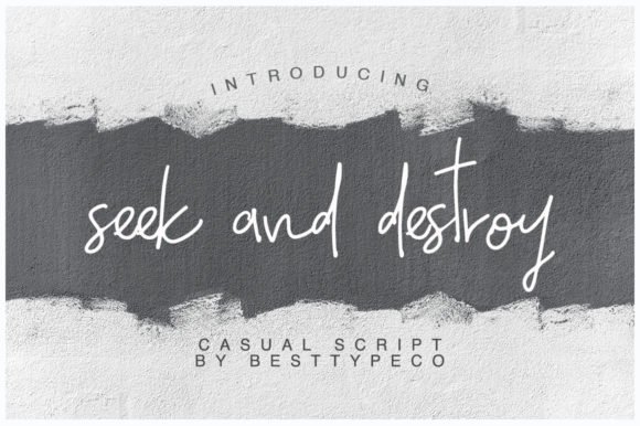Seek and Destroy Font - Featured Image