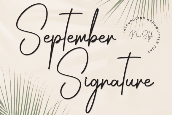 September Signature Font - Featured Image