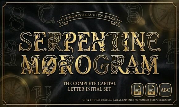 Serpentine Monogram Font Download for Desktop
