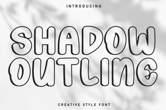 Shadow Outline Font - Featured Image