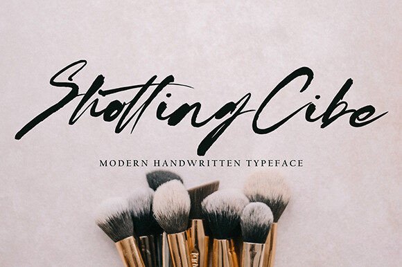 Shotting Cibe Font - Featured Image