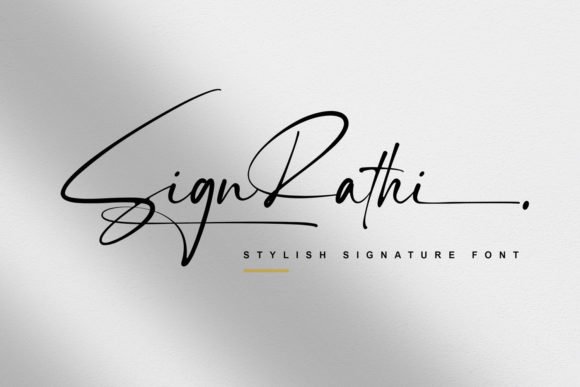 Sign Rathi Font - Featured Image