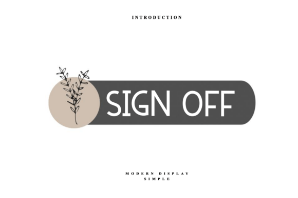Sign off Font - Featured Image