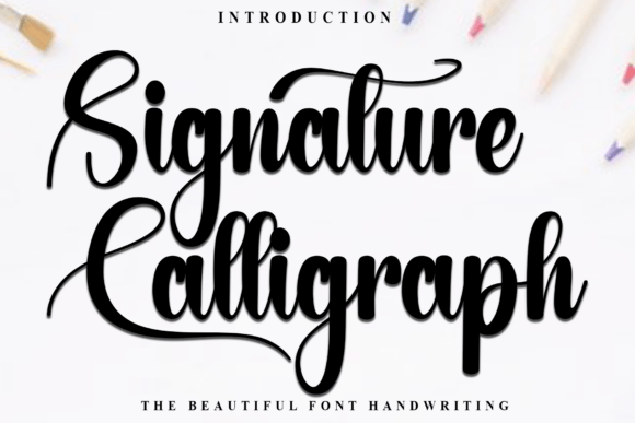 Signature Calligraph Font - Featured Image