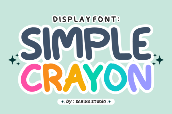 Simple Crayon Font - Featured Image