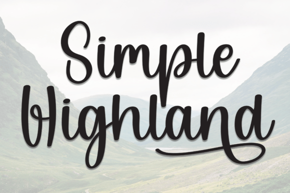 Simple Highland Font - Featured Image