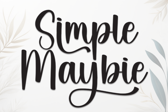Simple Maybie Font Download for Desktop