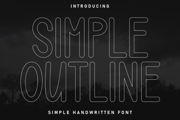 Simple Outline Font Download for Desktop